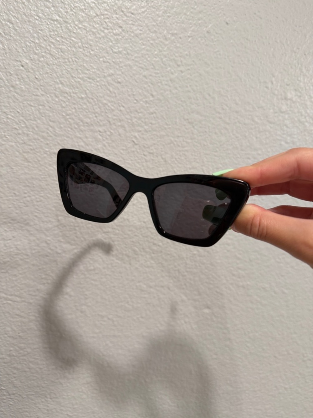 Salvatore Ferragamo Black Cat-Eye Sunglasses